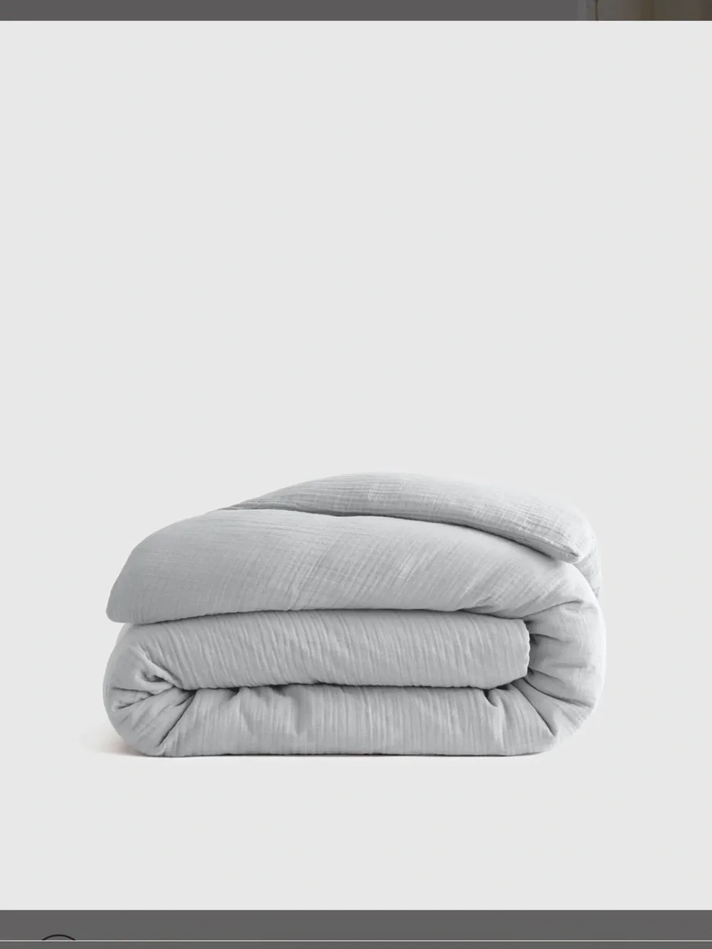 NWT Quince Light Green (Mist) Organic Cotton Gauze Duvet Cover and Sham!